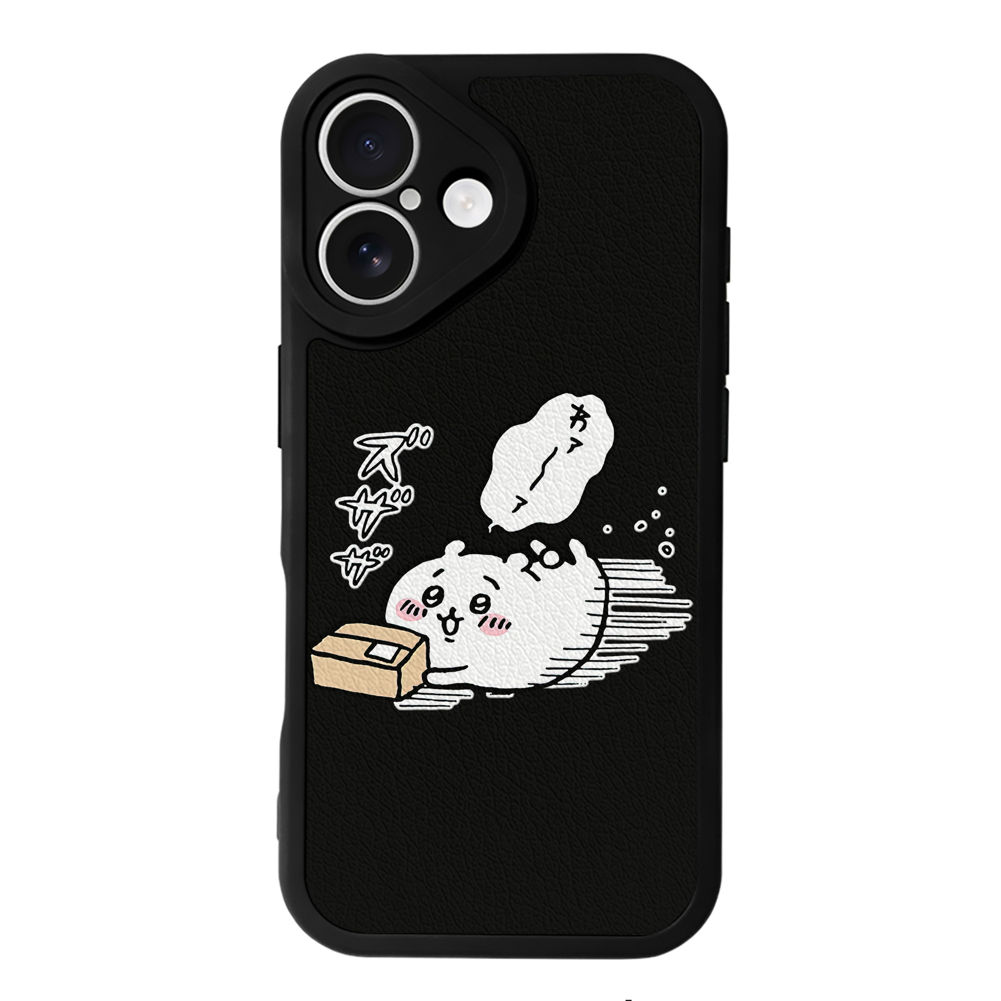 （画像用） ちいかわ ちいかわ Chii-kawa chiikawa 【iPhone 16シリーズ対応】シリコンスマホケース（レザー調） 材質：シリコン